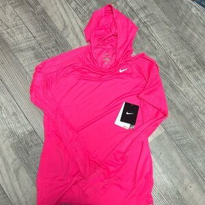 Nike Hooded DRI-Fit Pullover, Size Medium, Thumb holes, runningwear